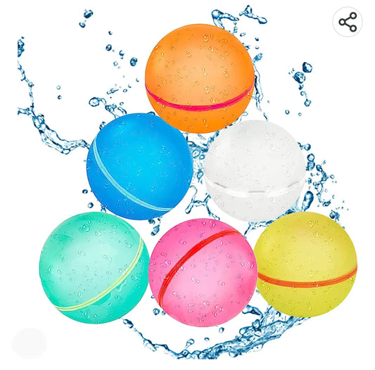 6 Pack Of Reusable Water Balloons!